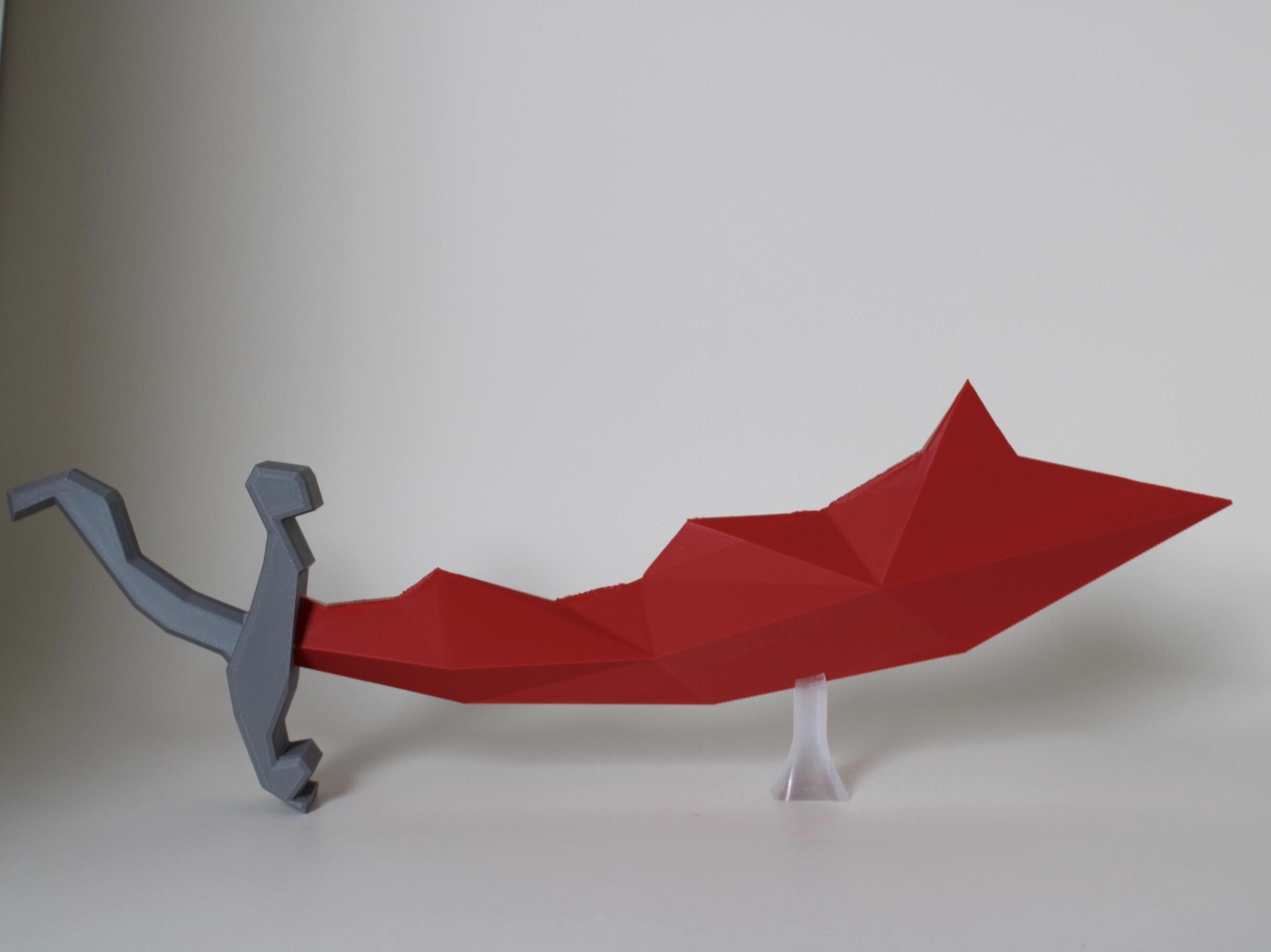 Dragon Scimitar Display Replica - OSRS Old School Runescape Sword