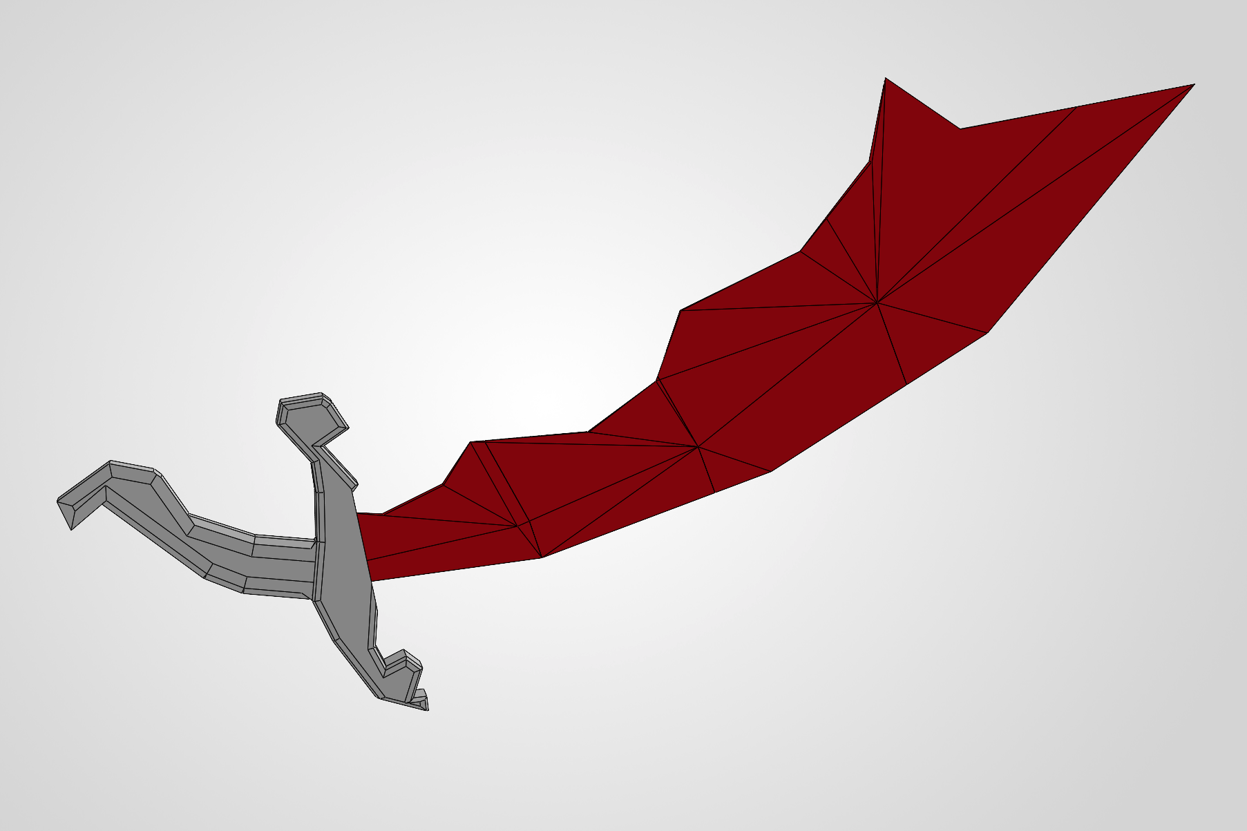 Dragon Scimitar Replica - OSRS Old School Runescape Sword